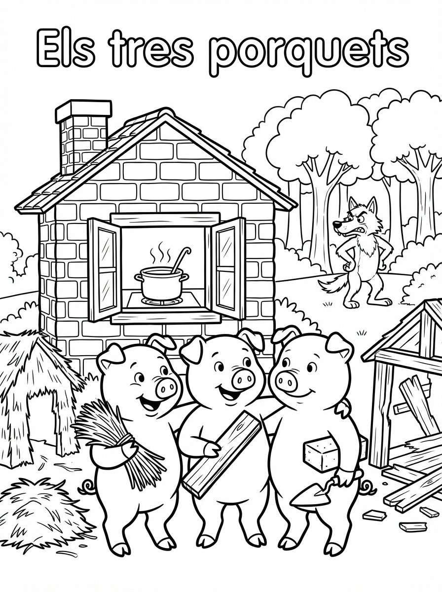 Portada de Els tres porquets